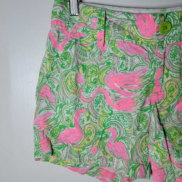 Lilly Pulitzer Flamingo Callahan Shorts | Lilly Pulitzer | Size 0 - Picture 3 of 9
